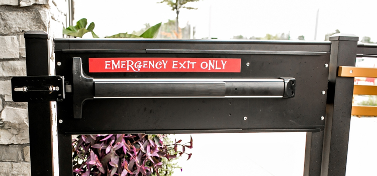 emergency push bar installation in San Clemente